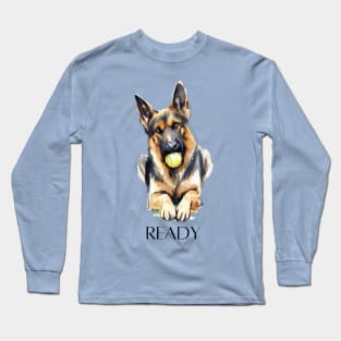 READY DOG  German Shepherd Long Sleeve T-Shirt